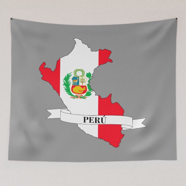 Item preview, Map of the flag of Peru designed and sold by visual adventures.