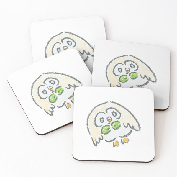 Item preview, cooked silly rowlet art designed and sold by CookedPokes.