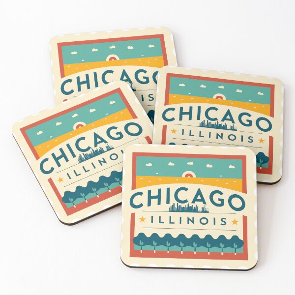 Item preview, Vintage Chicago Postage Stamp design designed and sold by BlesstB.
