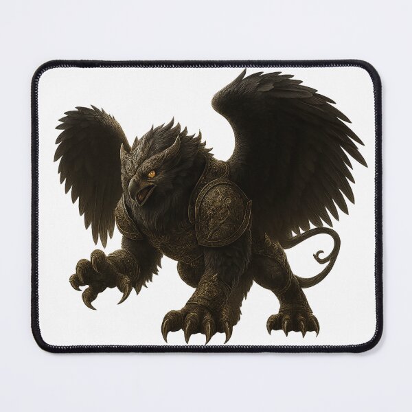 Item preview, Griffin – Majestic Armored Guardian designed and sold by AlexLineArt.