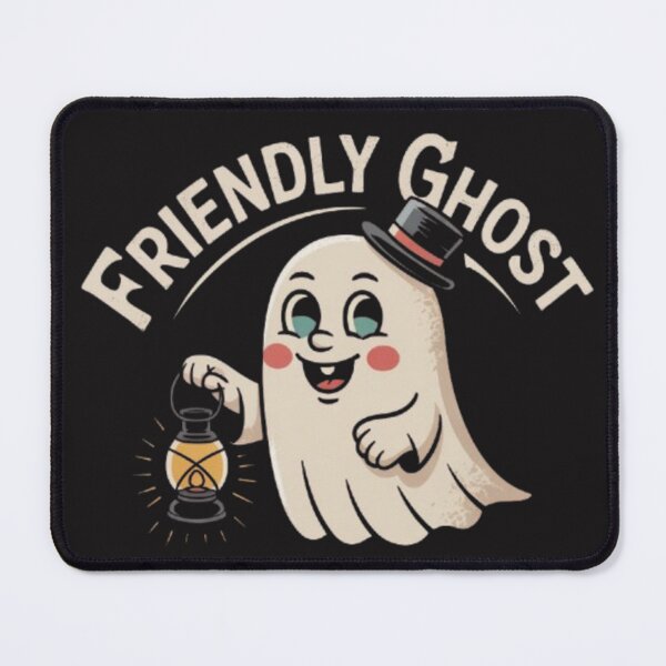 Item preview, Friendly Ghost | Cute Vintage Halloween Ghost with Lantern | Retro Spooky Fun designed and sold by dortmond.
