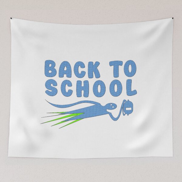 Item preview, Back to School – Cute Flying Character in Blue designed and sold by Combat Skies.