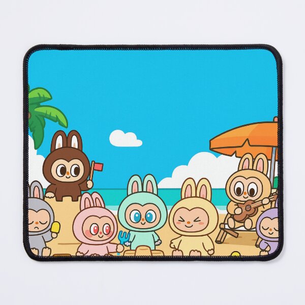 Item preview, Labubu at the Beach Cartoon Style designed and sold by Labutoon.