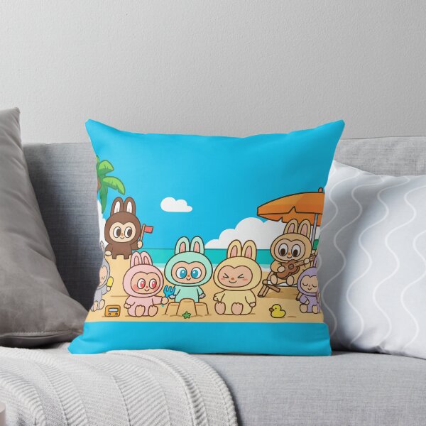 Item preview, Labubu at the Beach Cartoon Style designed and sold by Labutoon.