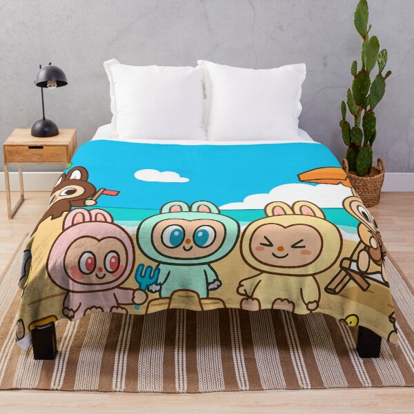 Item preview, Labubu at the Beach Cartoon Style designed and sold by Labutoon.