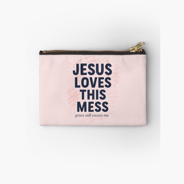 Item preview, Jesus Loves This Mess – Grace Still Covers Me | Christian Affirmation Design designed and sold by astersgraphics.