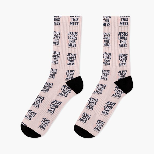 Item preview, Jesus Loves This Mess – Grace Still Covers Me | Christian Affirmation Design designed and sold by astersgraphics.