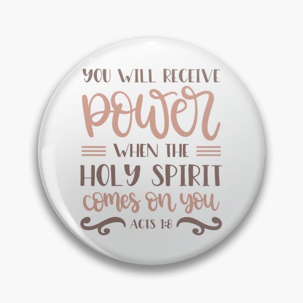 Item preview, You Will Receive Power – Acts 1:8 | Holy Spirit Scripture | Christian Faith Gifts & Apparel designed and sold by Hope & Light Designs.