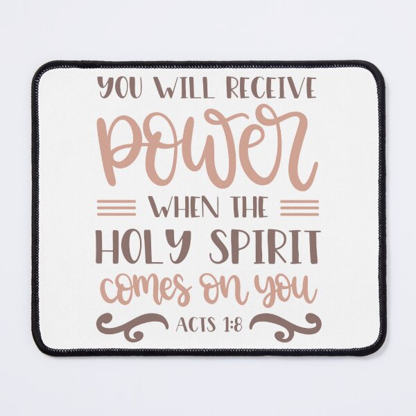 Item preview, You Will Receive Power – Acts 1:8 | Holy Spirit Scripture | Christian Faith Gifts & Apparel designed and sold by Hope & Light Designs.