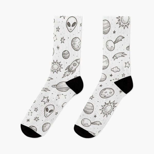 Item preview, Space Doodle Pattern – Planets, Rockets & Stars Illustration designed and sold by Ink on Thread.