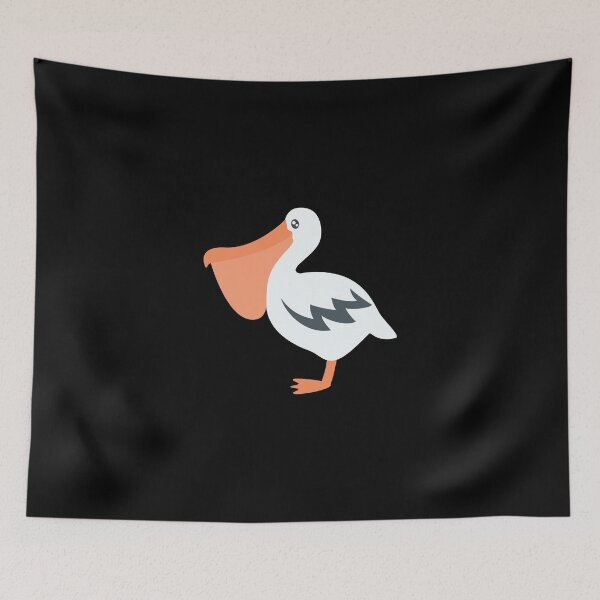 Item preview, Pelican Cute Kawaii Cartoon Illustration For Kids designed and sold by TeeHome.