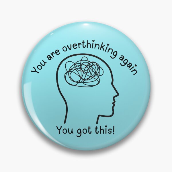 Item preview, Overthinking Again - Inspirational quote designed and sold by Tao's Inspired Hands.