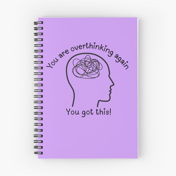 Item preview, Overthinking Again - Inspirational quote designed and sold by Tao's Inspired Hands.
