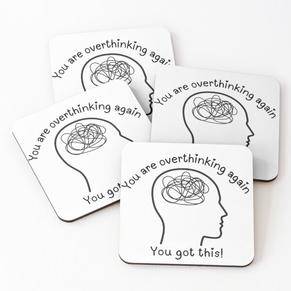 Item preview, Overthinking Again - Inspirational quote designed and sold by Tao's Inspired Hands.