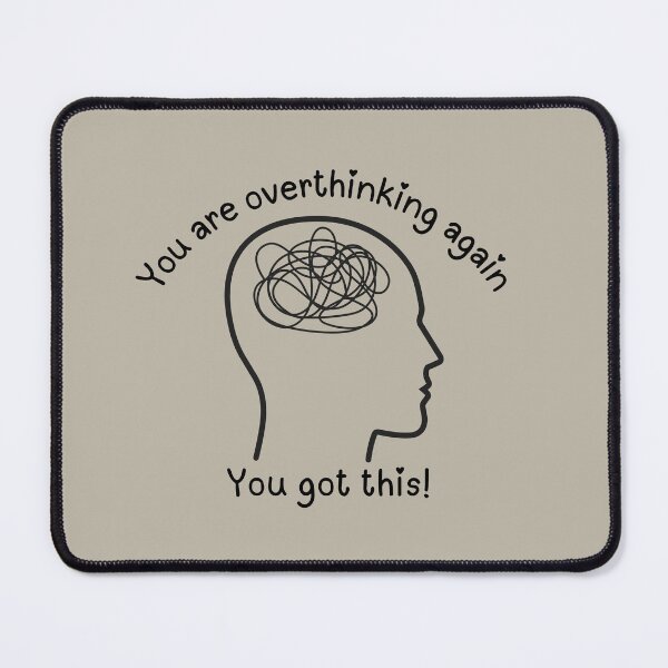 Item preview, Overthinking Again - Inspirational quote designed and sold by Tao's Inspired Hands.
