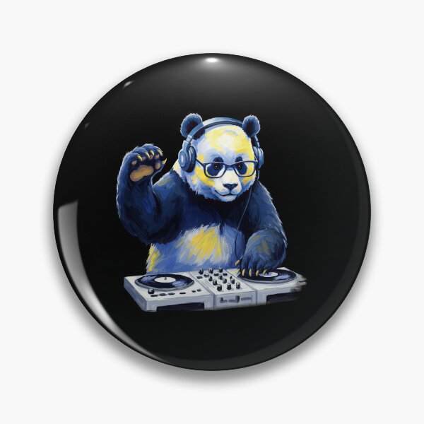 Artikelvorschau, DJ Panda Bear an den Plattentellern entworfen und verkauft von TeeARTHY.