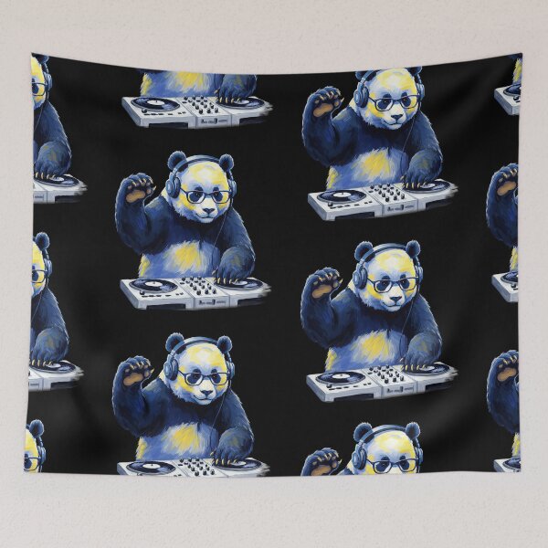 Item preview, DJ Panda Bear on The Turntables designed and sold by TeeARTHY.