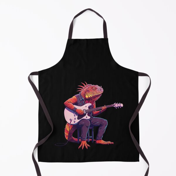 Item preview, Lizard Playing Red Electric Guitar designed and sold by TeeARTHY.