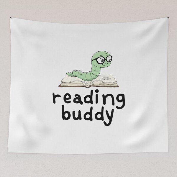 Item preview, Reading Buddy Cute Bookworm With Book designed and sold by HandicraftArt.