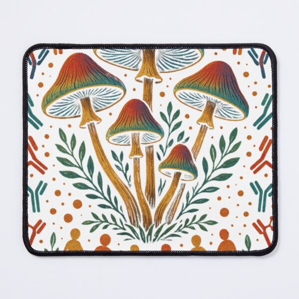 Item preview, Vibrant Mushroom Unity - Nature Inspired designed and sold by Mugs Magnets Stickers.