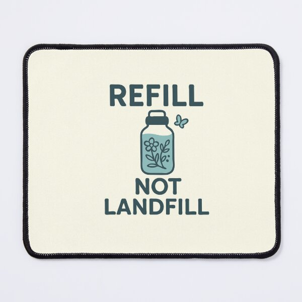 Item preview, Refill, Not Landfill designed and sold by challengecafe.
