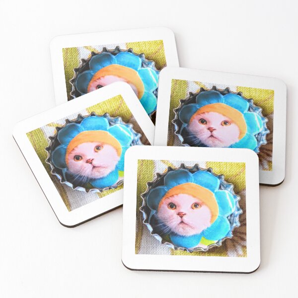 Item preview, Bright n sharp flower cat bottle cap  designed and sold by arfff.