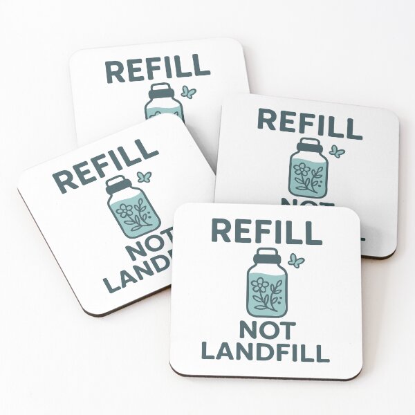 Item preview, Refill, Not Landfill designed and sold by challengecafe.