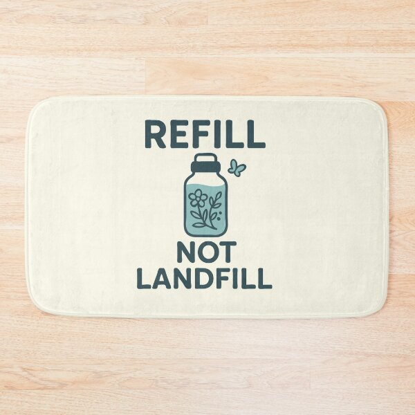 Item preview, Refill, Not Landfill designed and sold by challengecafe.