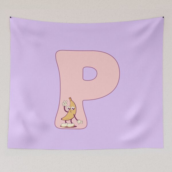 Item preview, Pink groovy letter p designed and sold by BritishDelights.