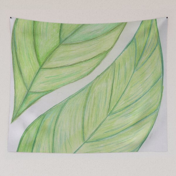 Item preview, 2 green leaves  designed and sold by Artbysarah23.