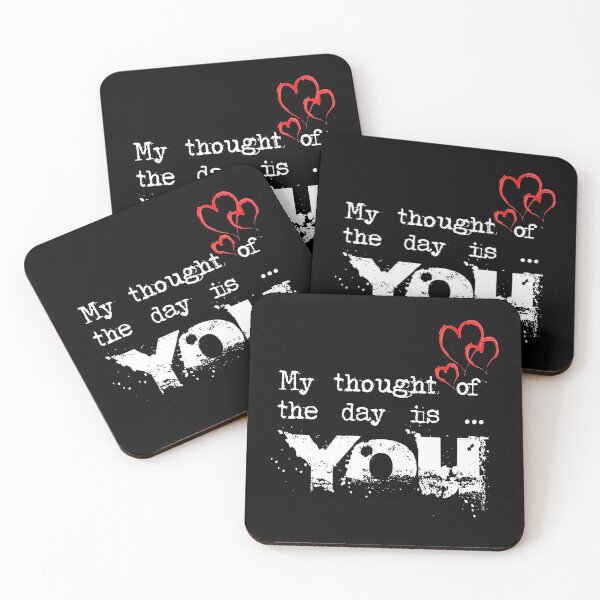 Item preview, Romantic Grunge Quote – My Thought of the Day is You designed and sold by ArtelPrints.