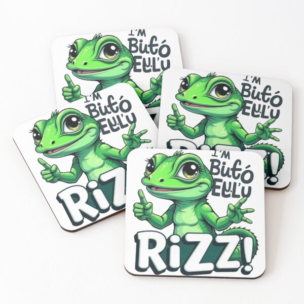 Item preview, Lizard Meme – Delulu Rizz Gecko designed and sold by Taha Art Designs.