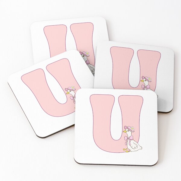 Item preview, Pink groovy letter u designed and sold by BritishDelights.