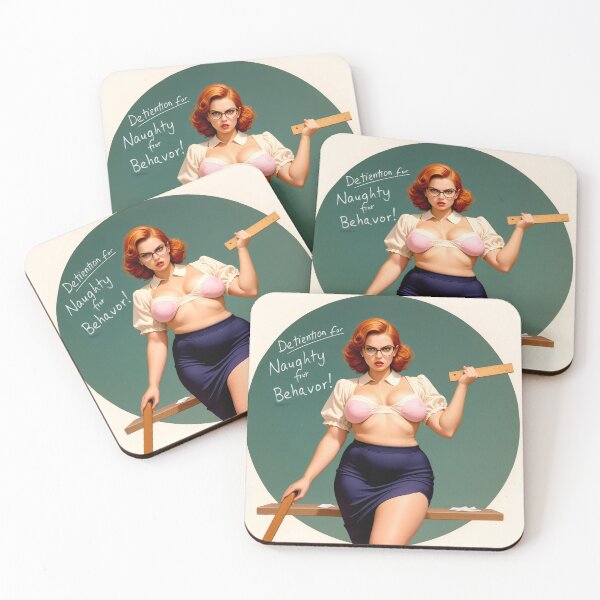 Item preview, Naughty Behavior – Spicy Retro Pinup Teacher Art designed and sold by Lightning-Lace.