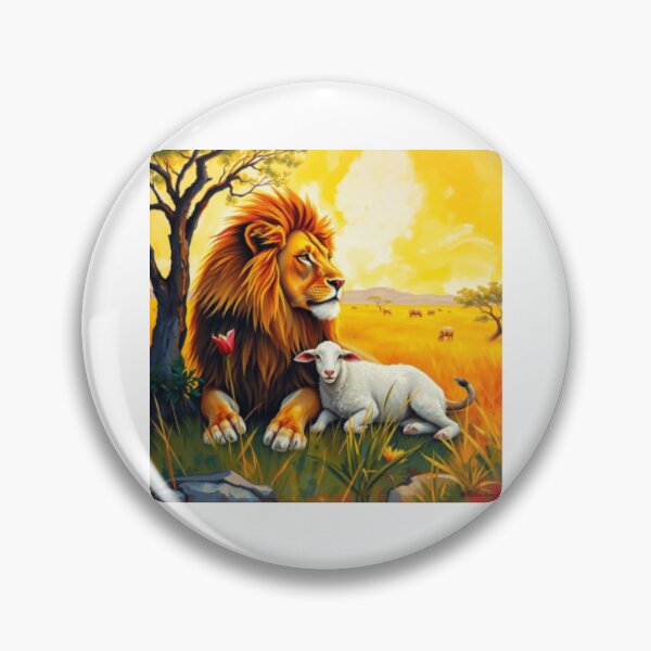 Item preview, lion with lamb, león con oveja  designed and sold by HAVVDEMS shop.