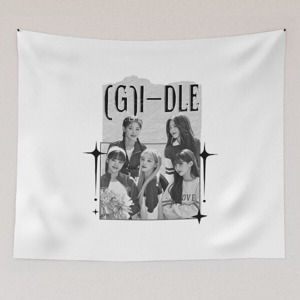Item preview, I-dle Kpop Girl group Scrapbook Collage Cozy Y2K Vintage Design designed and sold by HELL0WBELLO.