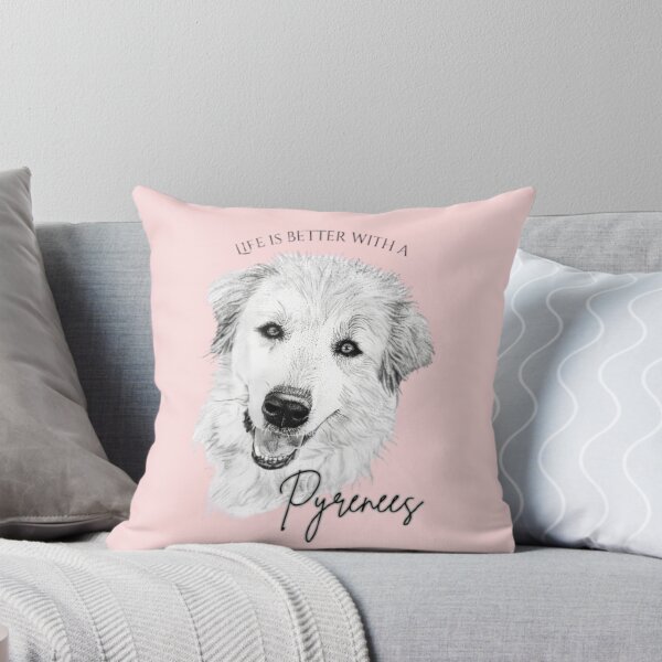 Item preview, Life is Better with a Pyrenees designed and sold by Cora Worthington Art.