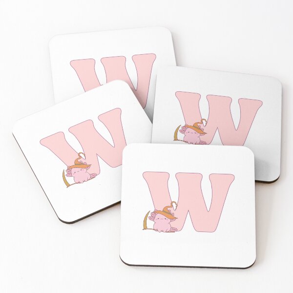 Item preview, Pink groovy letter w designed and sold by BritishDelights.