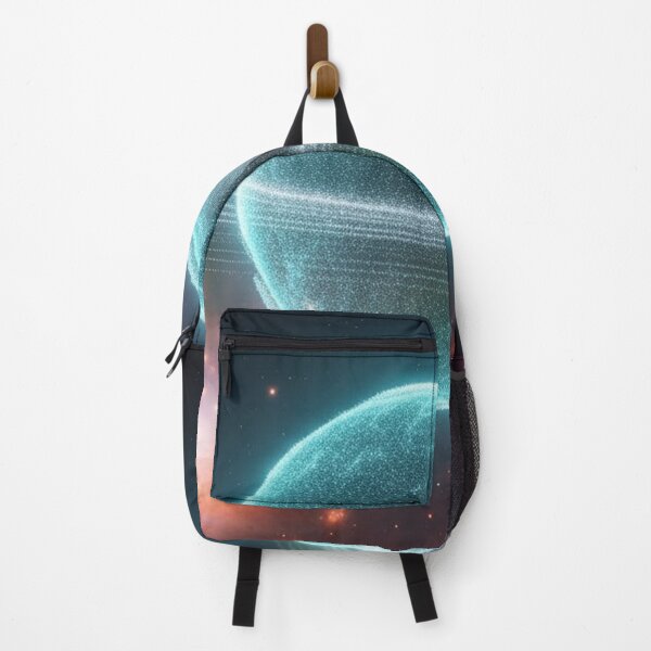Item preview, Holographic Ringed Planet in a Neon Nebula designed and sold by Space Journey Planner.