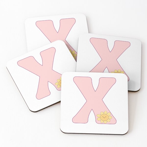 Item preview, Pink groovy letter x designed and sold by BritishDelights.