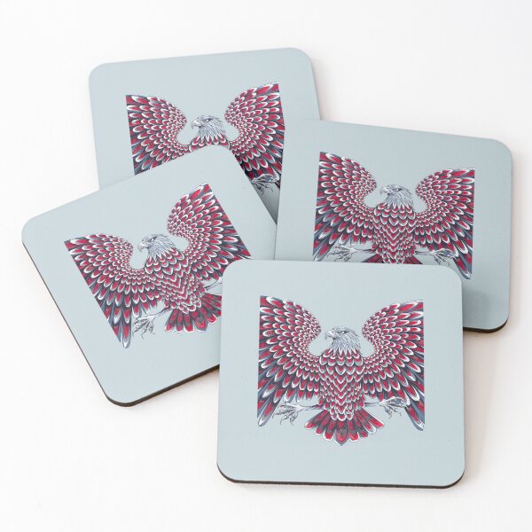Item preview, love eagles logo Patriotic Heart-Shaped Eagle – USA Pride Red White Blue designed and sold by Uglyandcute.