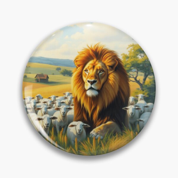 Item preview, lion with lambs, león con ovejas designed and sold by HAVVDEMS shop.