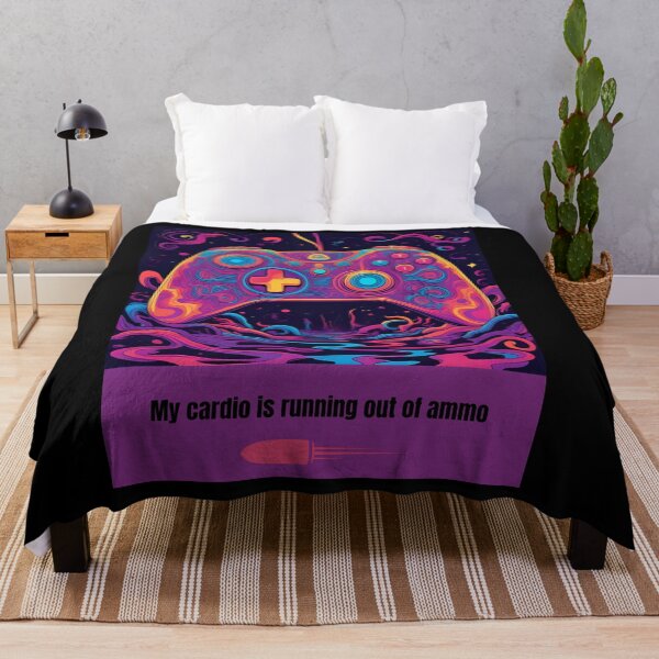 Item preview, My Cardio Is Running Out of Ammo – Funny Gamer Workout T-Shirt designed and sold by Treestumpc.