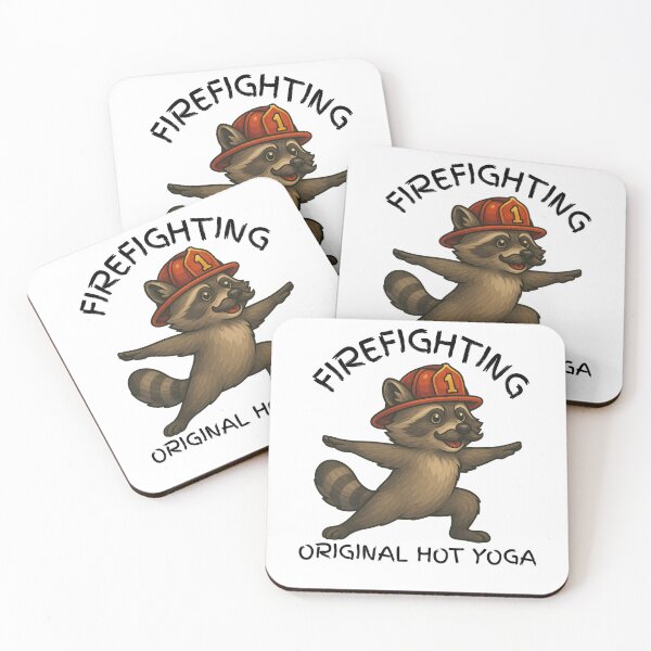 Item preview, FIREFIGHTING: ORIGINAL HOT YOGA designed and sold by Turnout Tees.