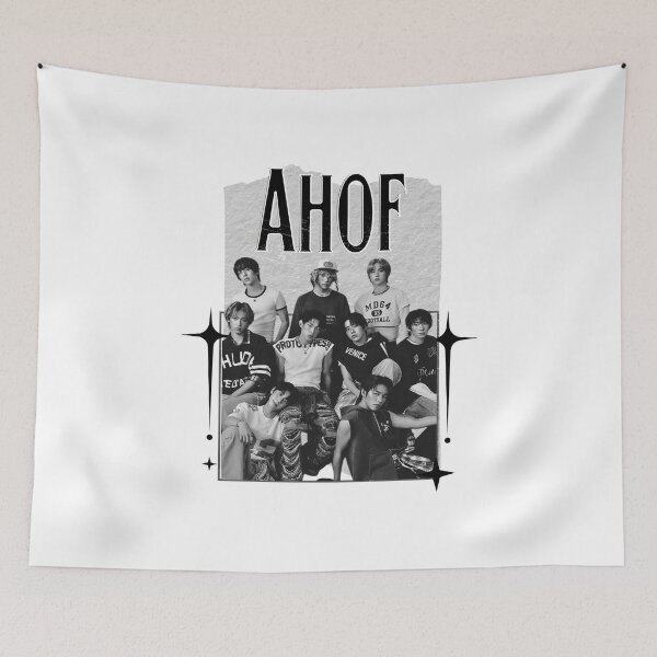 Item preview, AHOF Kpop Boy group Scrapbook Collage Cozy Y2K Vintage Design designed and sold by HELL0WBELLO.