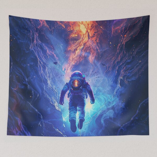 Item preview, Into the Rift – Astronaut Cosmic Rift Space Art designed and sold by QuantumDrift.