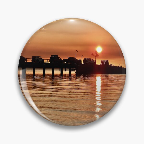 Item preview,  Kingfisher Bay resort jetty sunset cars leave designed and sold by Mark Grimsley.