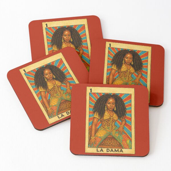 Item preview, La Dama Modern Afro-Latina Funk Lotería Card  designed and sold by electrovista.
