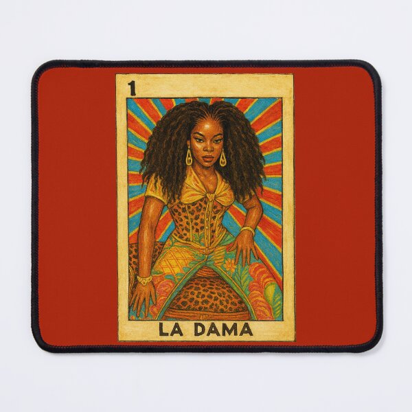 Item preview, La Dama Modern Afro-Latina Funk Lotería Card designed and sold by electrovista.