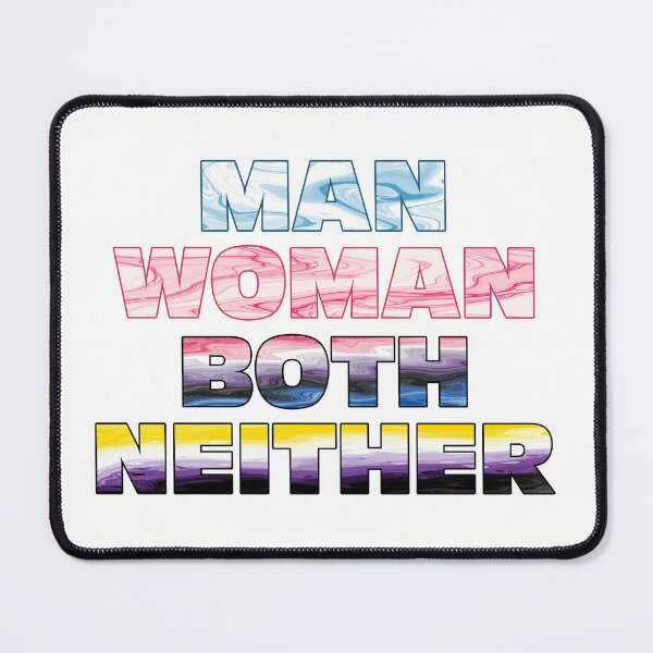 Item preview, MAN-WOMAN-BOTH-NEITHER 5 (BLUE & PINK) designed and sold by Qweird Artistry.